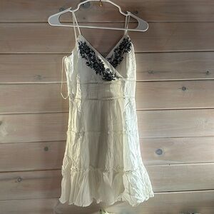Francesca’s white and navy mini dress- Size S
